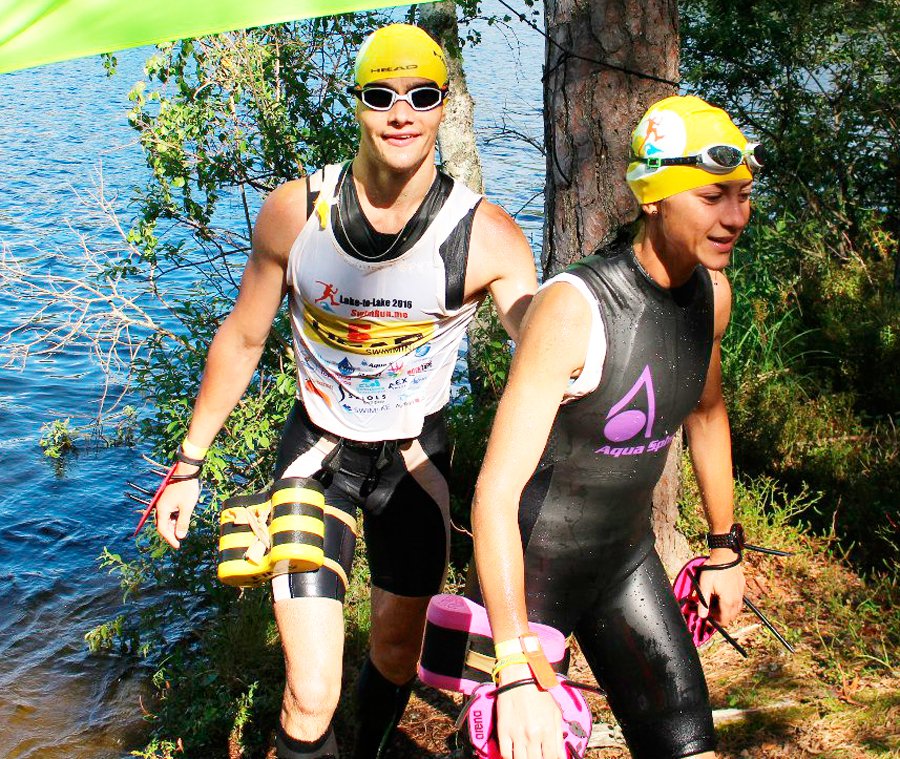 Гидрокостюм шорти Swim&Run, муж./жен, AquaSphere, 1.5 мм  со съемными рукавами