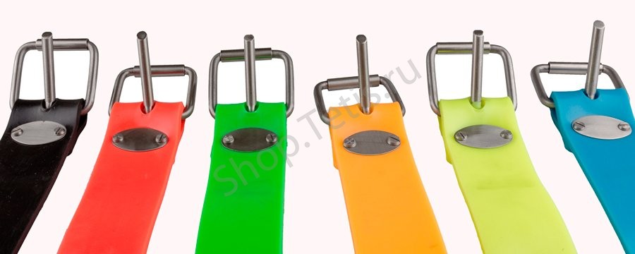 Яркие грузовые пояса из технополимера с марсельской пряжкой для фридайвинга и подводной охоты 1.6 м