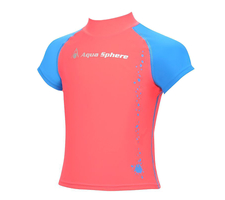 Гидромайки для плавания. Майка аквалайт Rash Guard детская короткий рукав
